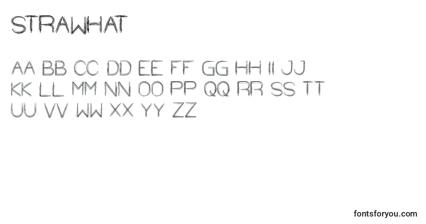 StrawHat Font – alphabet, numbers, special characters