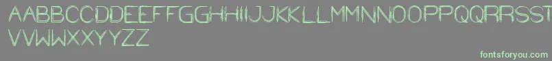 Шрифт StrawHat – зелёные шрифты на сером фоне