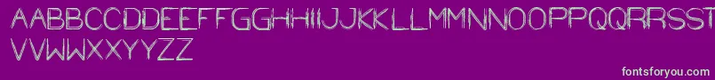 StrawHat-fontti – vihreät fontit violetilla taustalla