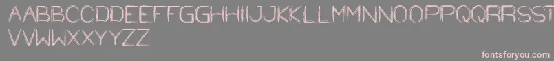 Шрифт StrawHat – розовые шрифты на сером фоне