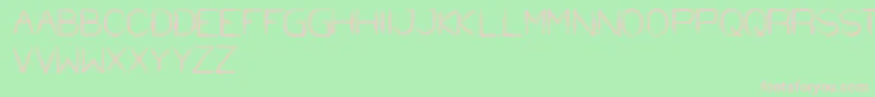 StrawHat Font – Pink Fonts on Green Background