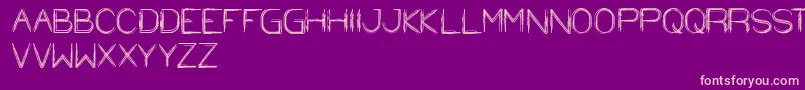 StrawHat-fontti – vaaleanpunaiset fontit violetilla taustalla