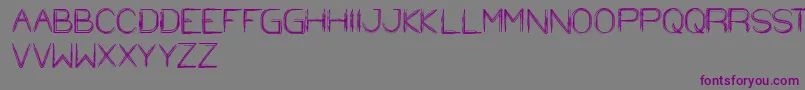 StrawHat Font – Purple Fonts on Gray Background