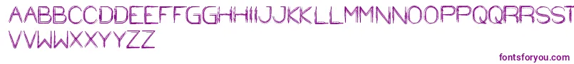 StrawHat-fontti – violetit fontit valkoisella taustalla