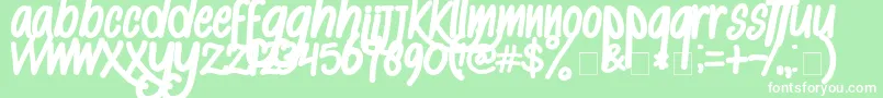 AlKisah Font – White Fonts on Green Background