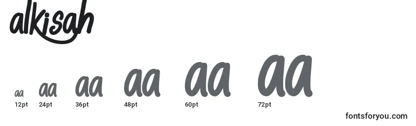 AlKisah Font Sizes
