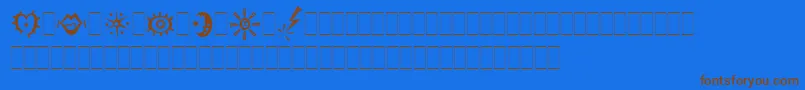 fuente JokermanAltsLetPlain.1.0 – Fuentes Marrones Sobre Fondo Azul