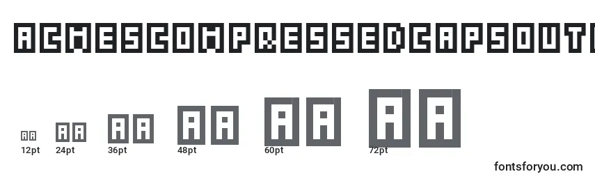 Acme5CompressedCapsOutline Font Sizes
