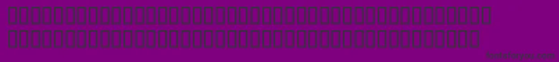 Seriousr4b-Schriftart – Schwarze Schriften auf violettem Hintergrund