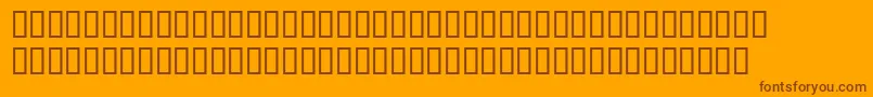 Шрифт Seriousr4b – коричневые шрифты на оранжевом фоне