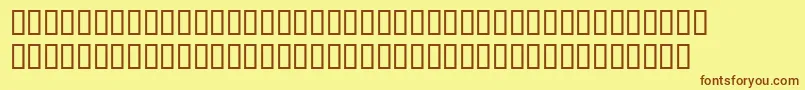Seriousr4b Font – Brown Fonts on Yellow Background