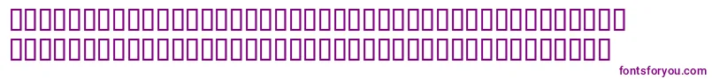 Seriousr4b-fontti – violetit fontit valkoisella taustalla