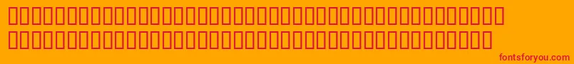 Seriousr4b Font – Red Fonts on Orange Background