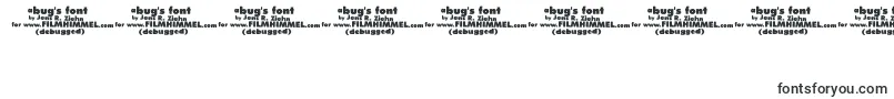 Czcionka A Bugs Life Debugged – czcionki dla cyfr i liczb