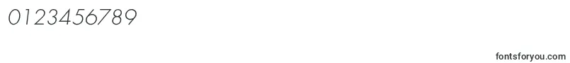 FuturalightcItalic Font – Fonts for Numbers and Digits