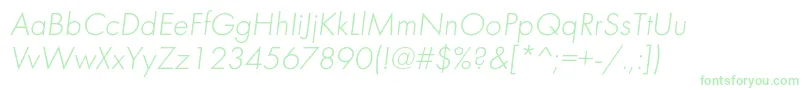 FuturalightcItalic Font – Green Fonts