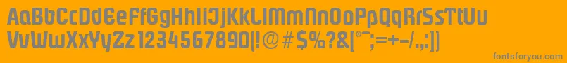 PasadenaserialBold Font – Gray Fonts on Orange Background
