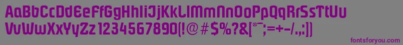 PasadenaserialBold Font – Purple Fonts on Gray Background