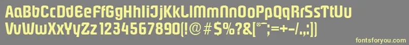 PasadenaserialBold Font – Yellow Fonts on Gray Background