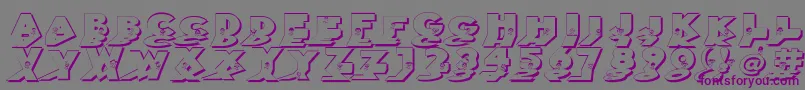 Mirrorchicken Font – Purple Fonts on Gray Background
