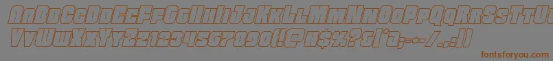 En savoir plus sur la police Funkmachineoutital Police Funkmachineoutital – polices brunes sur fond gris