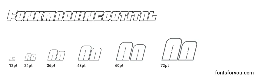 Funkmachineoutital Font Sizes