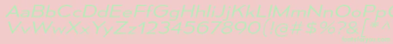 MesmerizeExLtIt Font – Green Fonts on Pink Background