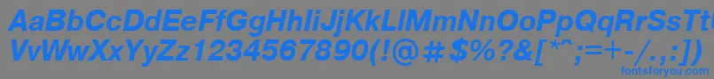 Axcartbi Font – Blue Fonts on Gray Background
