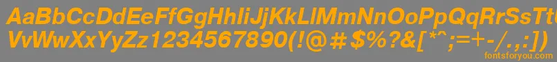 Axcartbi Font – Orange Fonts on Gray Background
