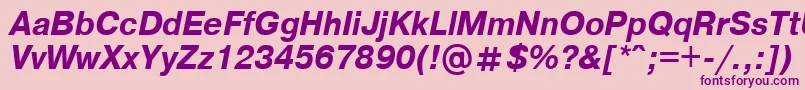 Axcartbi Font – Purple Fonts on Pink Background