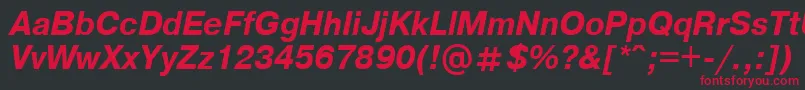 Axcartbi Font – Red Fonts on Black Background
