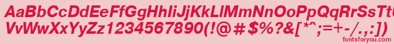 Axcartbi Font – Red Fonts on Pink Background