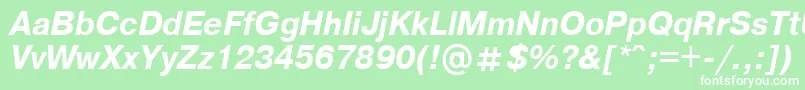 Axcartbi Font – White Fonts on Green Background