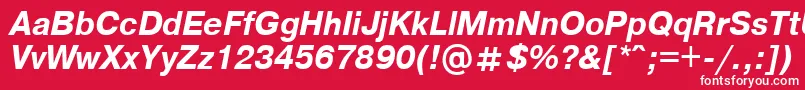 Axcartbi Font – White Fonts on Red Background