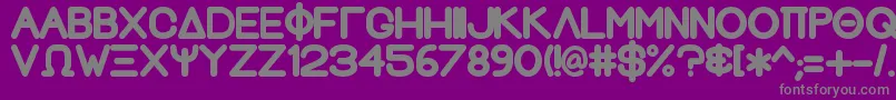 GreekhouseFathouse2 Font – Gray Fonts on Purple Background