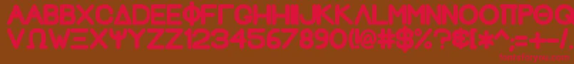 GreekhouseFathouse2 Font – Red Fonts on Brown Background