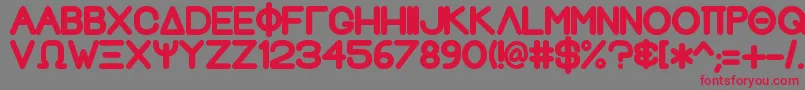 GreekhouseFathouse2 Font – Red Fonts on Gray Background