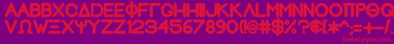 GreekhouseFathouse2 Font – Red Fonts on Purple Background