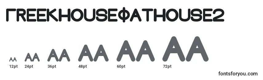 Größen der Schriftart GreekhouseFathouse2