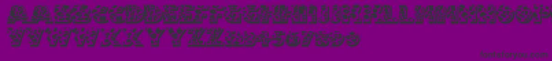 Fuzzyhandcuffs Font – Black Fonts on Purple Background