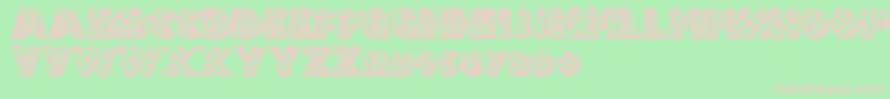 Fuzzyhandcuffs Font – Pink Fonts on Green Background