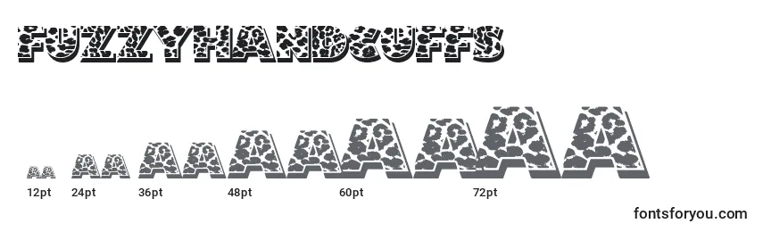 Fuzzyhandcuffs Font Sizes