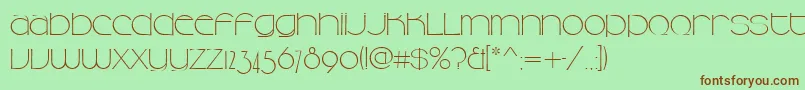 Camelliadee Font – Brown Fonts on Green Background