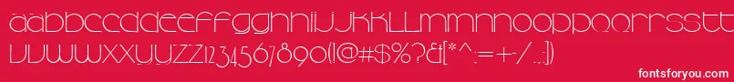 Camelliadee Font – White Fonts on Red Background