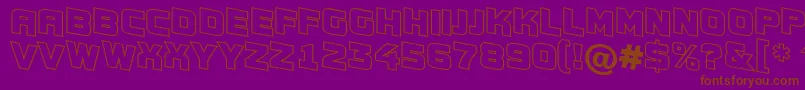 Police Conce19 – polices brunes sur fond violet