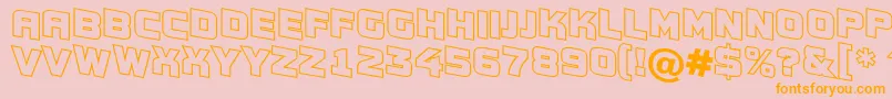 Conce19 Font – Orange Fonts on Pink Background