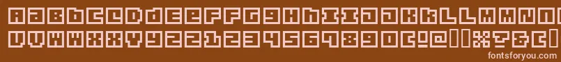Origa Font – Pink Fonts on Brown Background