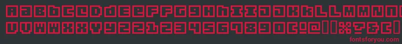 Origa Font – Red Fonts on Black Background
