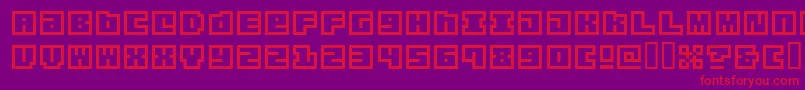 Origa Font – Red Fonts on Purple Background