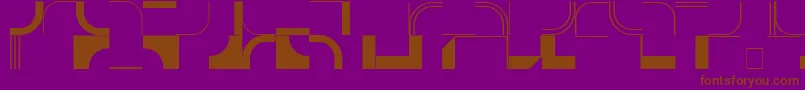 InfractionSsi Font – Brown Fonts on Purple Background